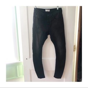 One by One Teaspoon The Kidds Skinny Black Jeans